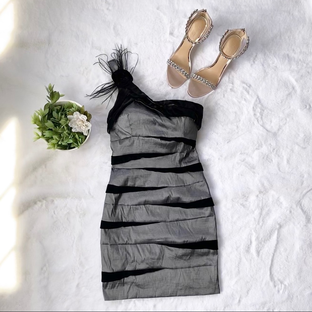 Silver Body Con Dress